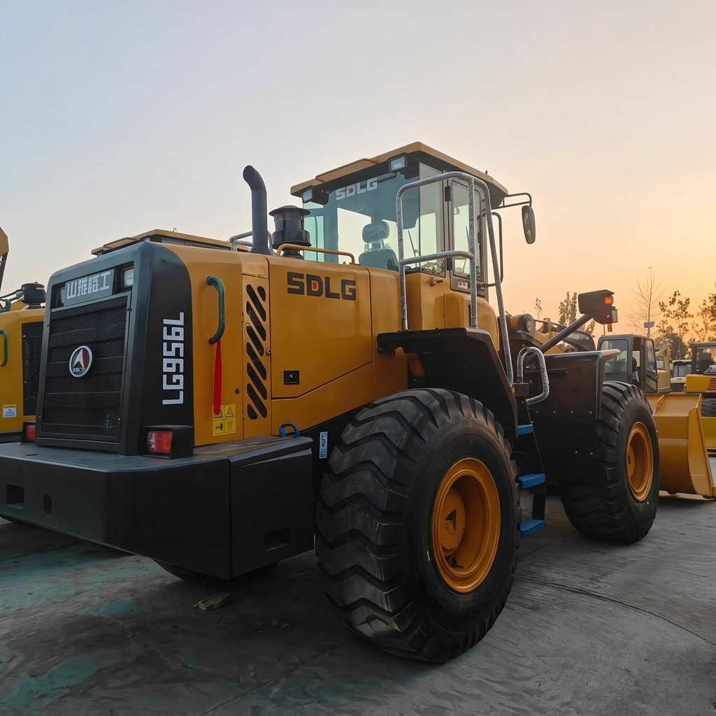 Shandong Lingong LG956L 5-Ton Wheel Loader | Heavy Construction Equipment for Sale